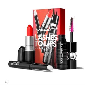 NIB MAC Lashes to Lips Kit Red